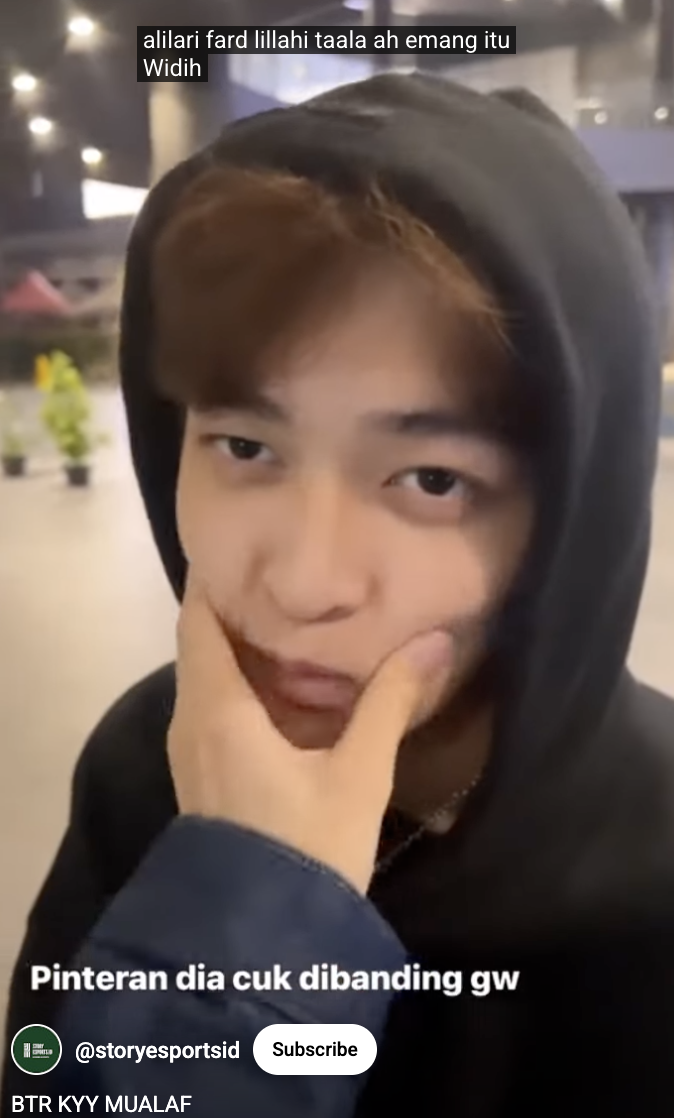 EVOS Kyy diuji baca niat wudhu